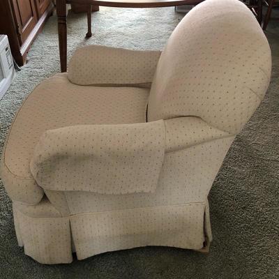 Lot 113- Patterned Club Chair