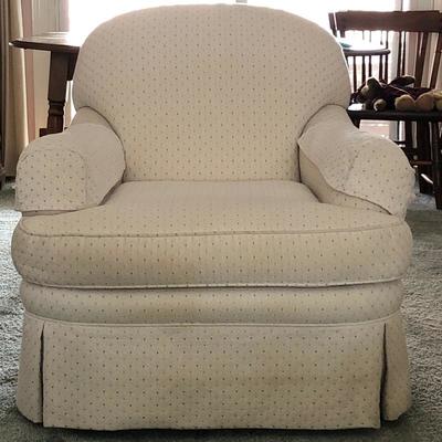 Lot 113- Patterned Club Chair