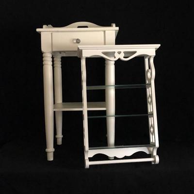 Lot 119- Table & Wall Shelf