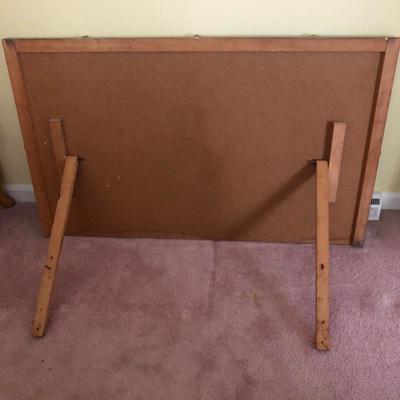 Lot 128- Drew Side Table and Dresser Mirror