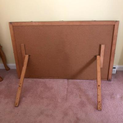 Lot 128- Drew Side Table and Dresser Mirror