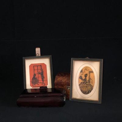 Lot 129- Silhouettes & Boxes