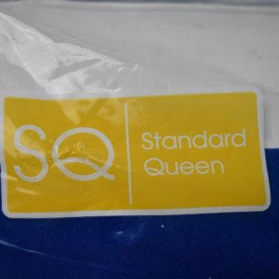 Two Sertapedic Won't Go Flat Pillows, Standard/Queen - New