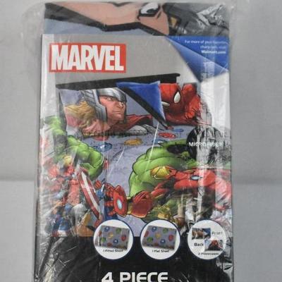 Marvel Avengers Fight Club Super Soft Bedding Sheet Set, Full Size, 4 pc - New