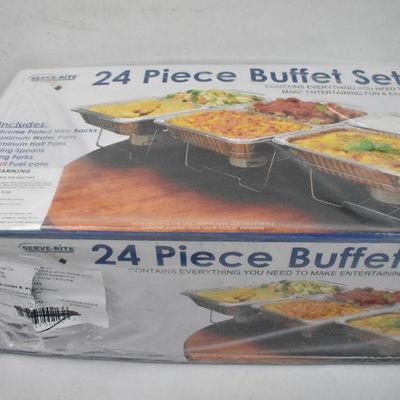 Serve-Rite 24 Piece Buffet Serving Set - New