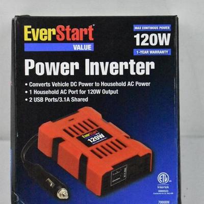 EverStart 120W Slim Power Inverter - New
