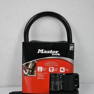 Master Lock 8170D Hardened Steel Bicycle U-Lock, 6