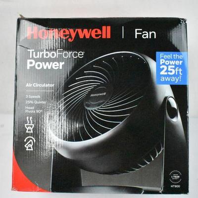 Honeywell TurboForce Power 3-Speed Air Circulator, HT-900, Black - New