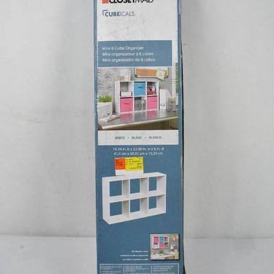 ClosetMaid Mini 6 Cube Organizer, 16.34