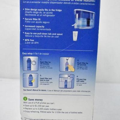 PUR Classic Dispenser Water Filter, 18 Cup, DS1800Z, Blue - New