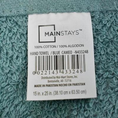 Mainstays Value Terry Cotton Bath Towel Set - 10 Piece Set 