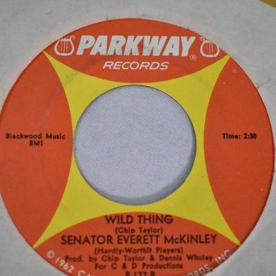 Qty 6: 45 Record Singles: Elvis -to- Wild Thing
