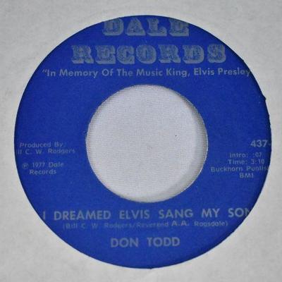 Qty 6: 45 Record Singles: Jay & the Americans -to- Don Todd
