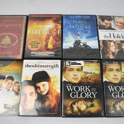 8 Movies on DVD: Forgotten Carols -to- Work & The Glory