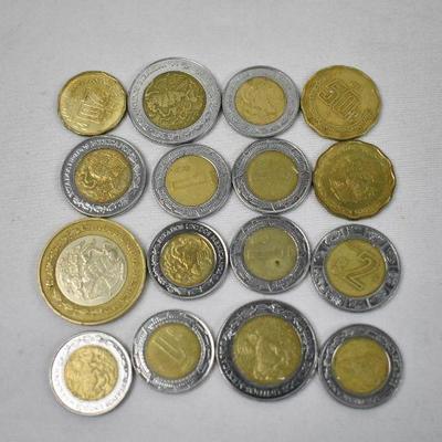 16 pc Foreign Coins