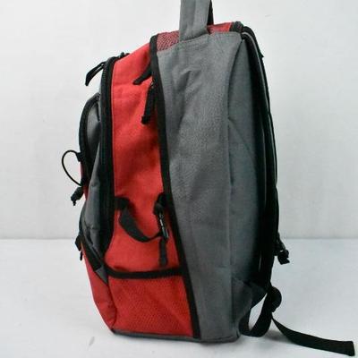 Single Person 72 hour kit in Red/Gray Backpack