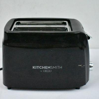 Kitchen Smith 2 Slice Adjustable Toaster. Works