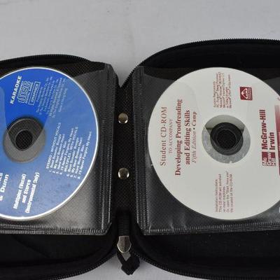 18 Music CDs in Gray Fellows Case