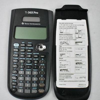 Texas Instruments TI-36X-Pro Calculator, Works