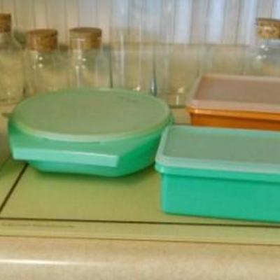 Vintage Tupperware Storage Containers Various Sizes and Shapes