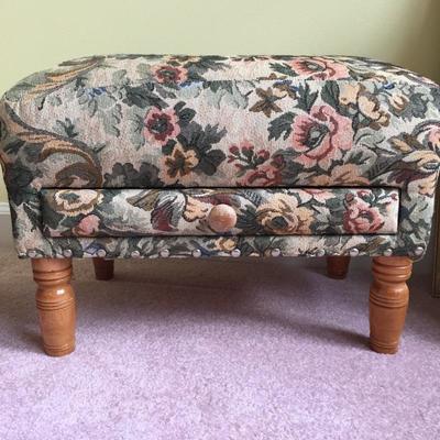 Lot 137 - Pair of Tapestry Foot Stools