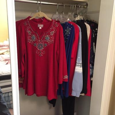 Lot 138 - Holiday Sweaters and Suede Jacket
