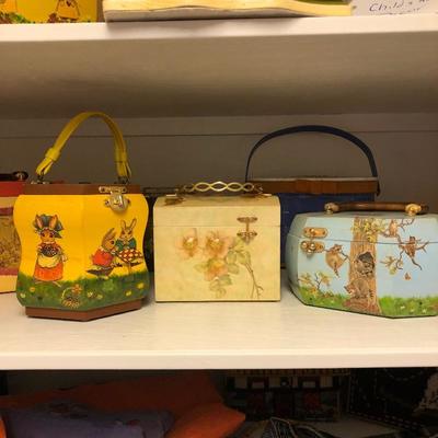 Lot 153- Decoupage Handbags