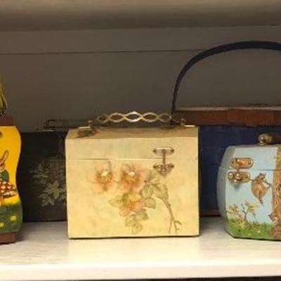 Lot 153- Decoupage Handbags