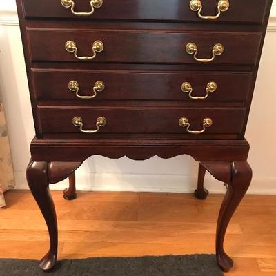 Lot # 52 Mahogany four drawer Silver Chest