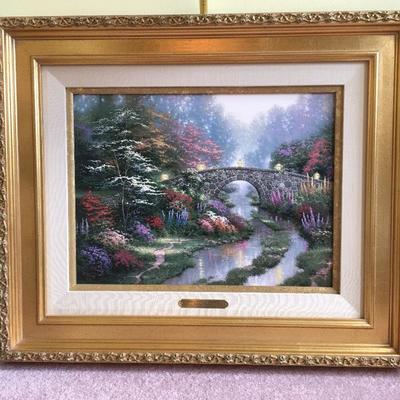  Lot 168 - Thomas Kinkade Stillwater Bridge Artwork