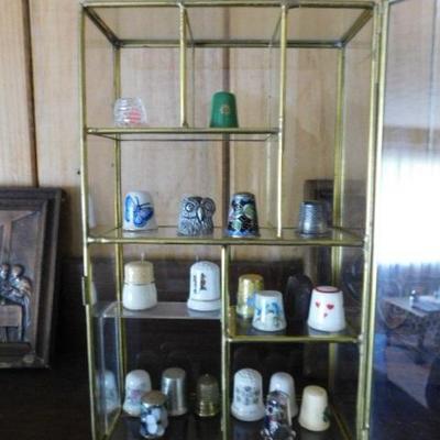 Lot 6:  Thimble Collection In Acrylic Holders Featuring Design and Themes (See All Pics)