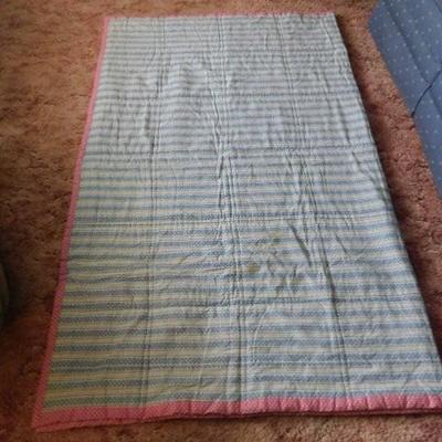 Hand Cut and Sewn Vintage King Size Quilt 95