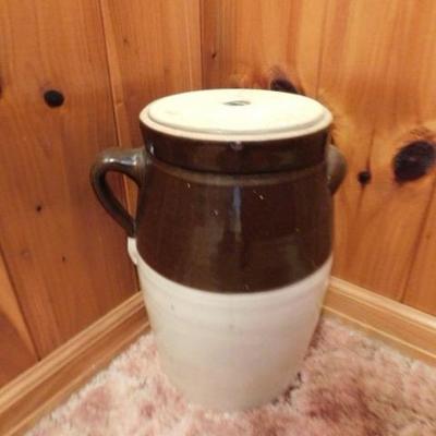 Rare 1920's Nelson McCoy #4 Butter Churn Crock without Plunger