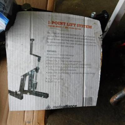Impact One-Point Lift System for Garden Tractor Implements Hand Crank 