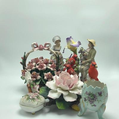 Lot 175- Porcelain Birds & More