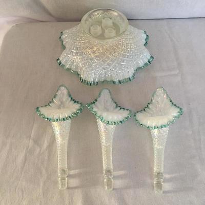 Lot 179 - Fenton Glass Epergne and More 