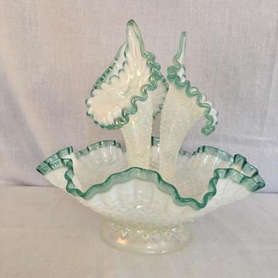 Lot 179 - Fenton Glass Epergne and More 
