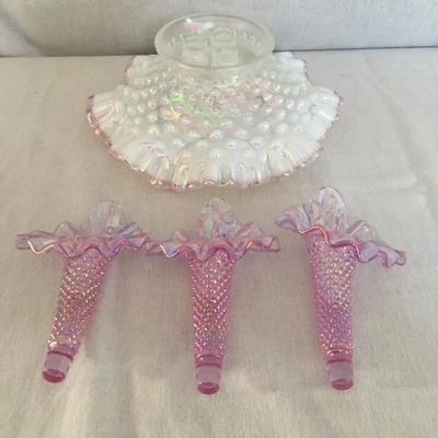 Lot 179 - Fenton Glass Epergne and More 