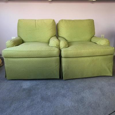 Lot 181 - Pair of Hickory Chair Swivel Rockers