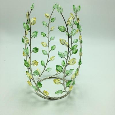 Lot 188 - Swarovski Vase & Candle Holder