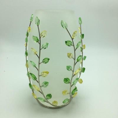 Lot 188 - Swarovski Vase & Candle Holder