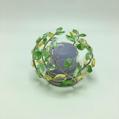 Lot 188 - Swarovski Vase & Candle Holder