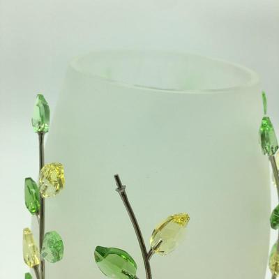 Lot 188 - Swarovski Vase & Candle Holder