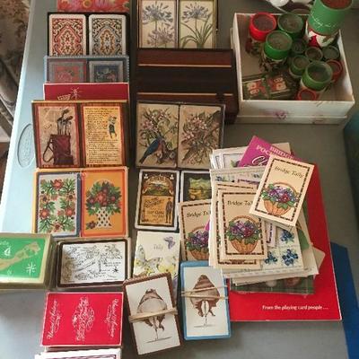 Lot # 100 Lot of playing cards  