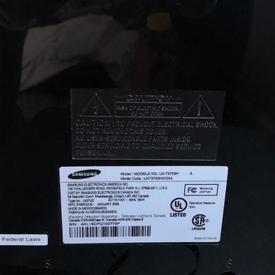 Lot 192- 36" Samsung TV & Stand