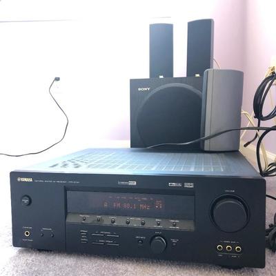 Lot 194- Yamaha Receiver with JBL Speakers