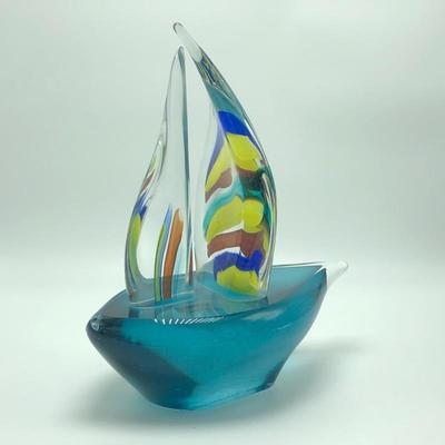 Lot 199- Vibrant Glass Art