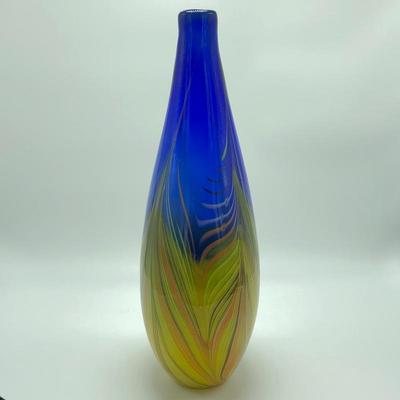 Lot 199- Vibrant Glass Art