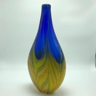 Lot 199- Vibrant Glass Art