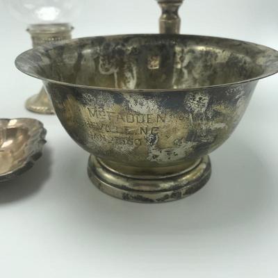 Lot 201 - Heavy Sterling Bowl and More Sterling Silver